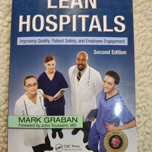 Lean Hospitals Second Edition Mark Graban Paperback 2012 CRC Press Healthcare